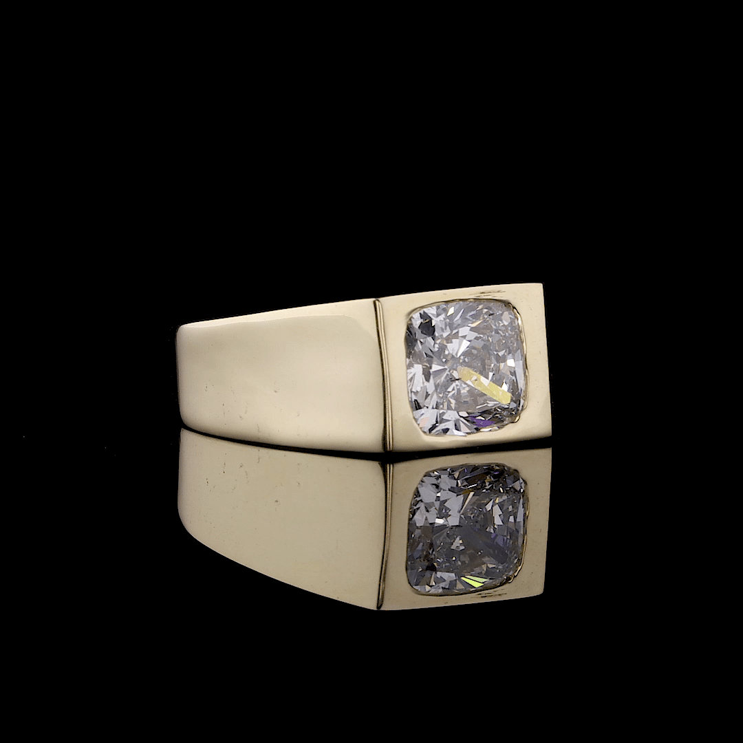 Men’s Asscher Cut Diamond Ring – A Powerful 3.00 CT Lab-Grown Statement in 14KT/18KT Gold | Nievaa Jewels - Image 6
