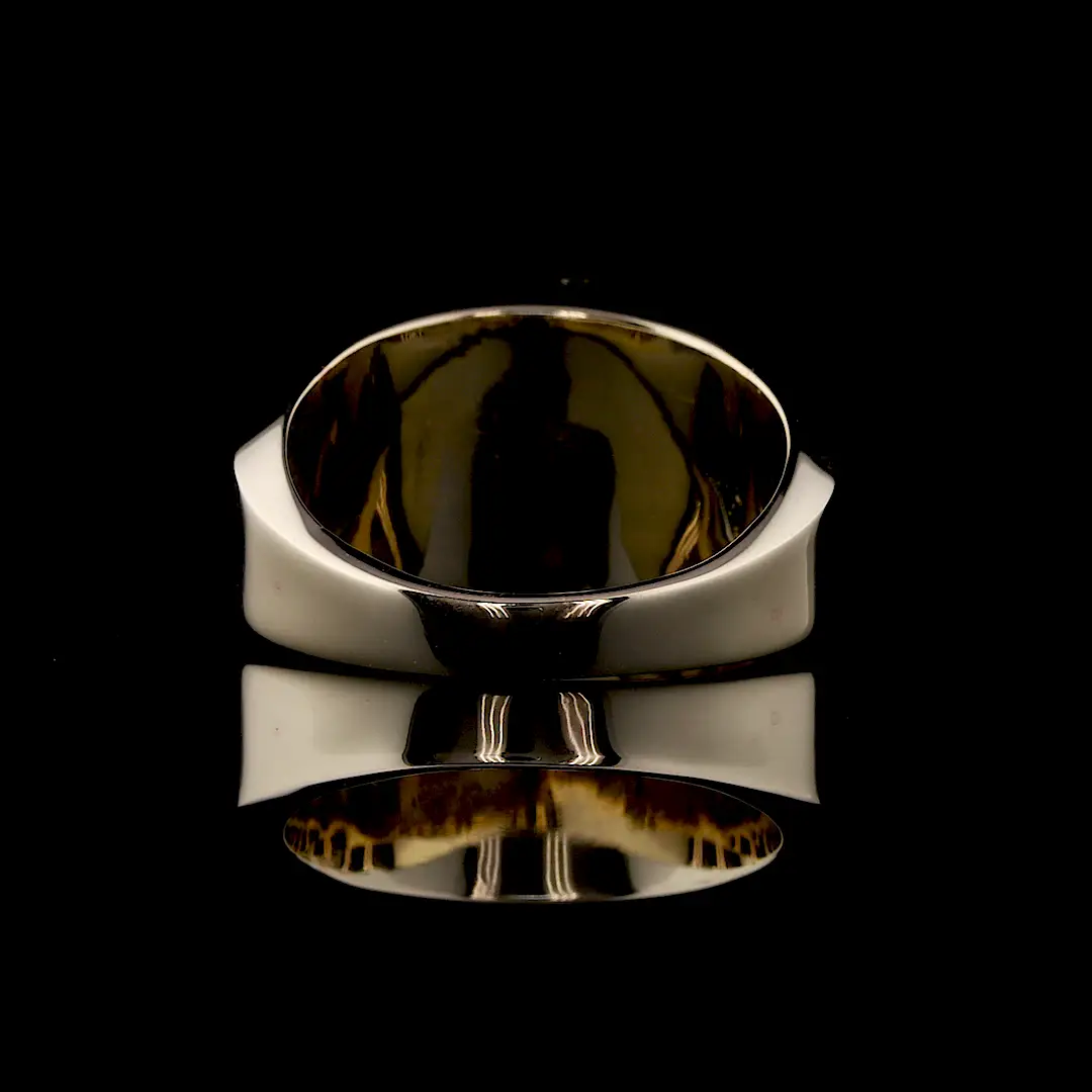 Oval Cut Lab Grown Diamond Ring for Men Breathtaking Ring - Image 4