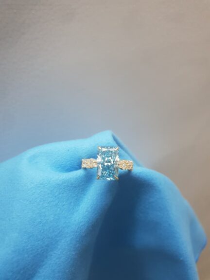 Nievaa diamond jewelry lab grown diamond solitaire ring